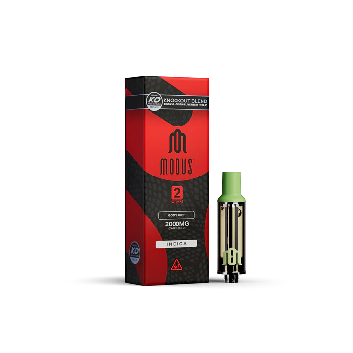 Modus Knockout Cartridge Gods T Indica – Dr Feelgoods Smoke Shop