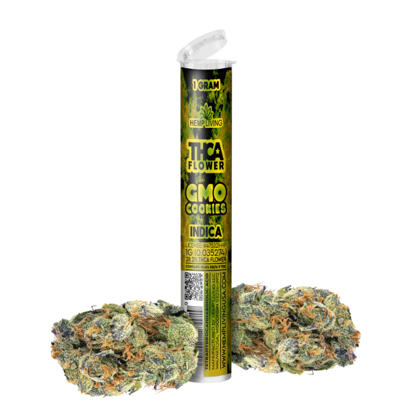 Hemp Living – THCA Flower 1g Pre-roll – GMO Cookies