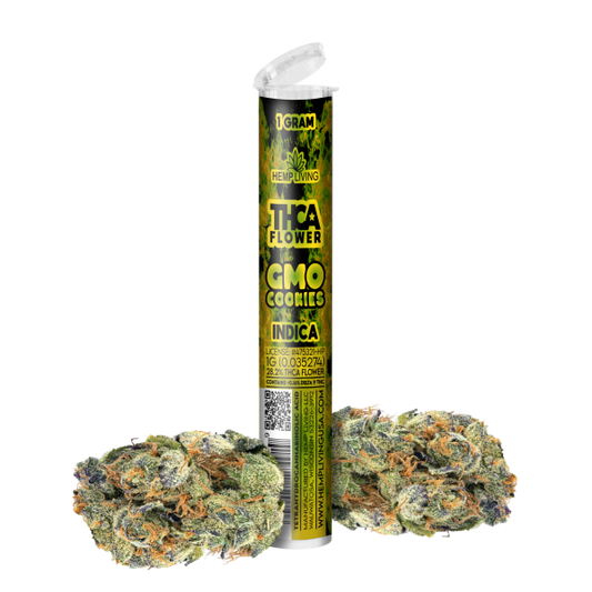 Hemp Living – THCA Flower 1g Pre-roll – GMO Cookies