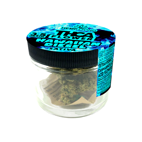 Hemp Living – THCA Flower 3.5g Jar – Hawaiian Diesel