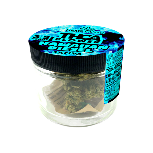 Hemp Living – THCA Flower 3.5g Jar – Hawaiian Diesel