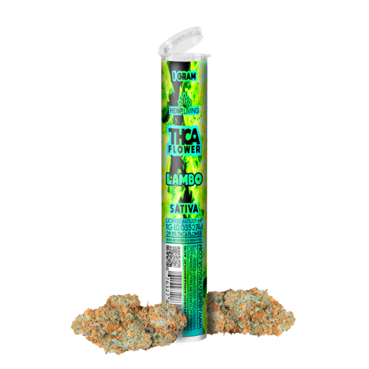 Hemp Living – THCA Flower 1g Pre-roll – Lambo