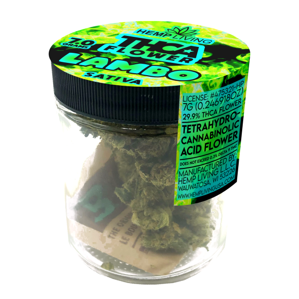 Hemp Living – THCA Flower 7g Jar – Lambo