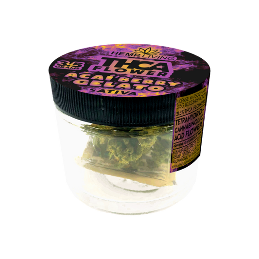 Hemp Living – THCA Flower 3.5g Jar – Acai Berry Gelato