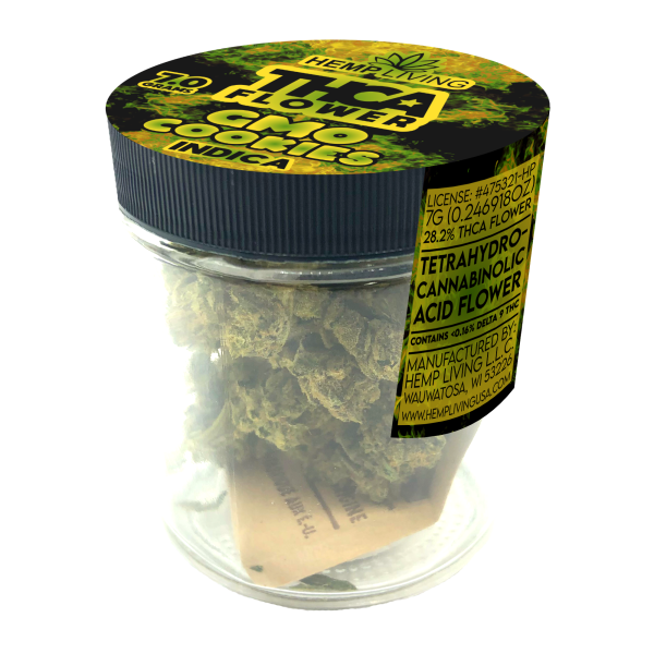 Hemp Living – THCA Flower 7g Jar – GMO Cookies