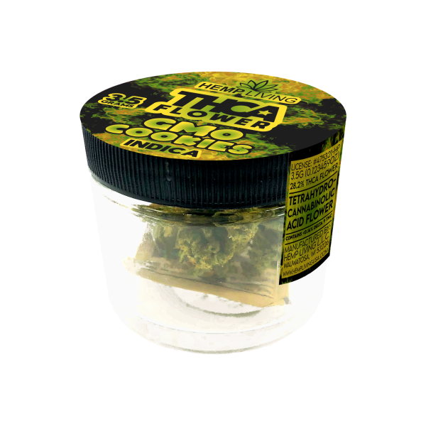 Hemp Living – THCA Flower 3.5g Jar – GMO Cookies