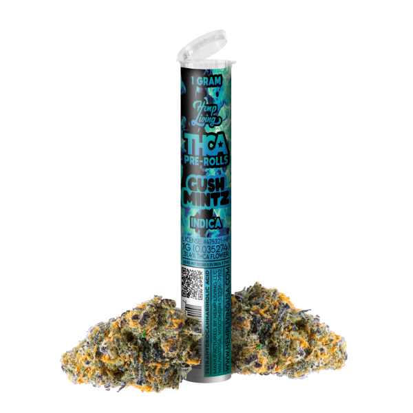 Hemp Living – THCA Flower 1g Pre-roll – Gush Mintz