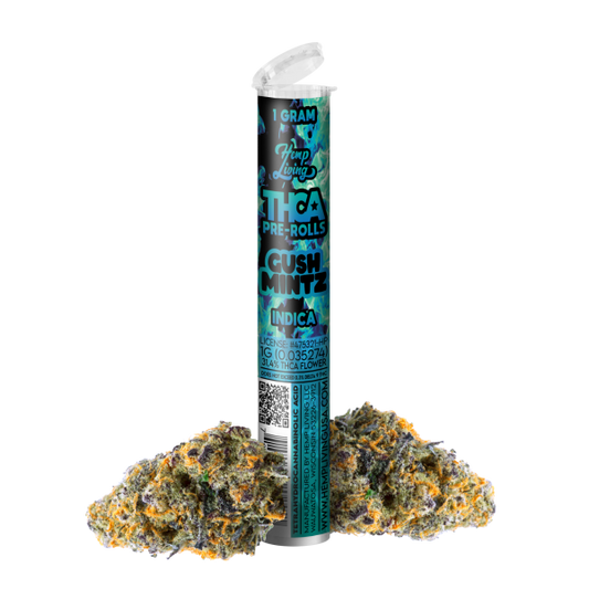 Hemp Living – THCA Flower 1g Pre-roll – Gush Mintz