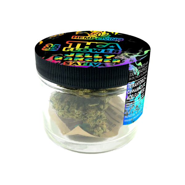 Hemp Living – THCA Flower 3.5g Jar – Jelly Rancher