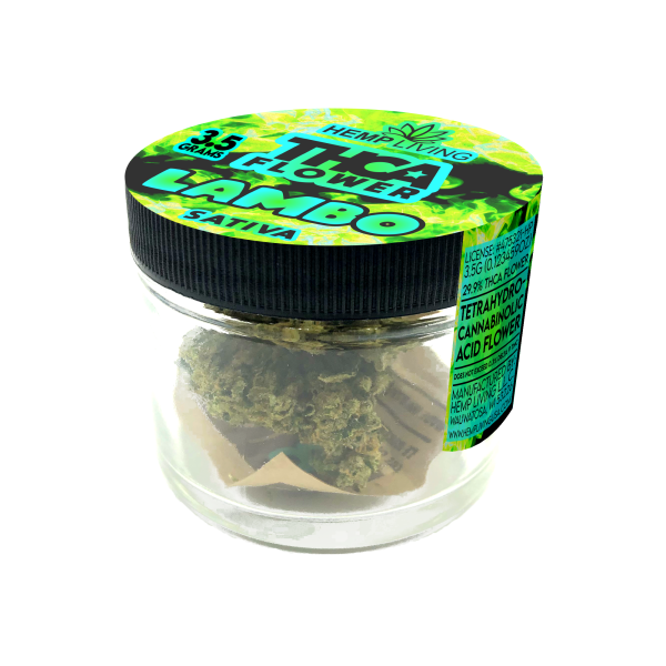 Hemp Living – THCA Flower 3.5g Jar – Lambo