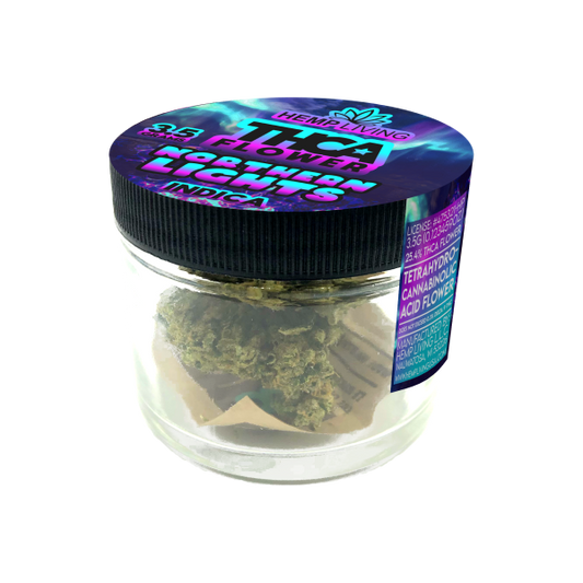 Hemp Living – THCA Flower 3.5g Jar – Northern Lights