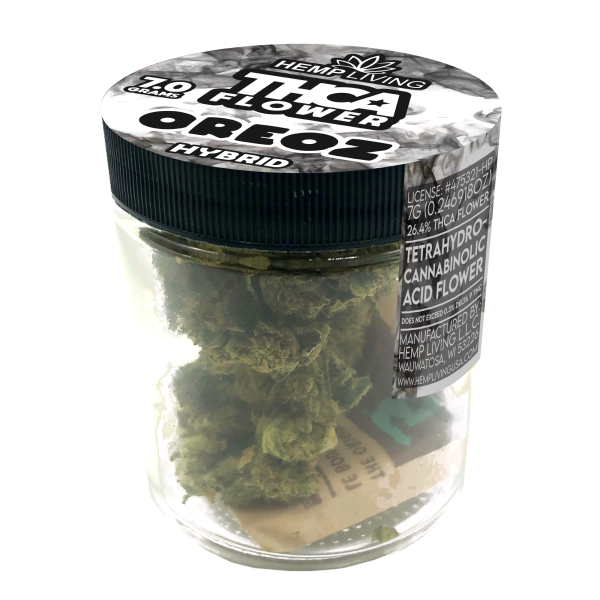 Hemp Living – THCA Flower 7g Jar – Oreoz