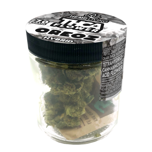 Hemp Living – THCA Flower 7g Jar – Oreoz