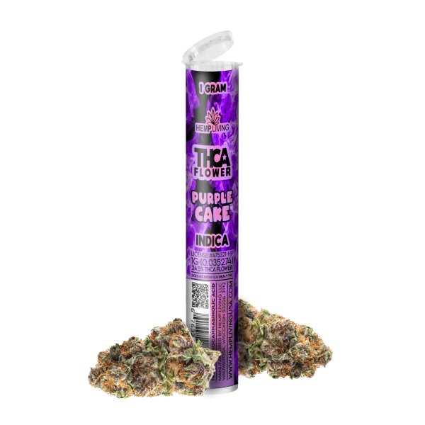 Hemp Living – THCA Flower 1g Pre-roll – Purple Cake