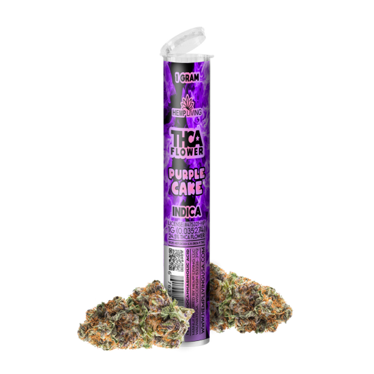 Hemp Living – THCA Flower 1g Pre-roll – Purple Cake