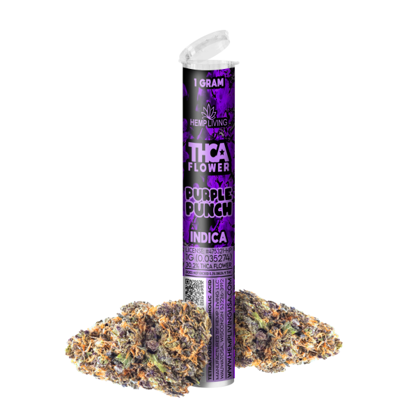 Hemp Living – THCA Flower 1g Pre-roll – Purple Punch