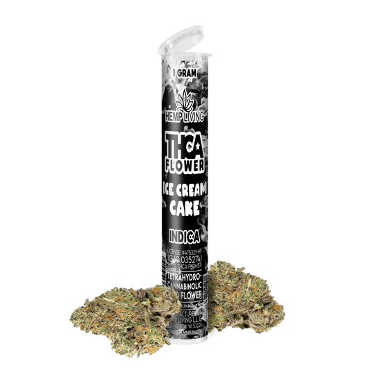 Hemp Living – THCA Flower 1g Pre-roll – Ice Cream Cake