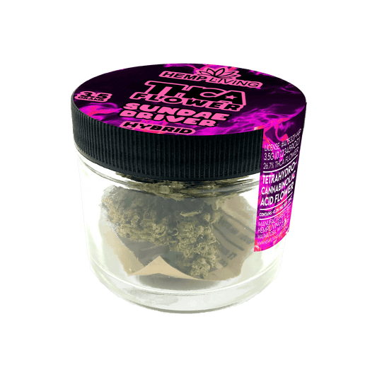 Hemp Living – THCA Flower 3.5g Jar – Sundae Driver