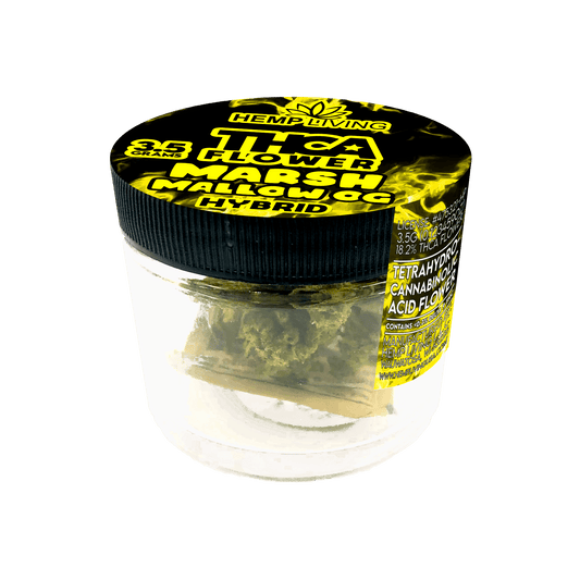 Hemp Living – THCA Flower 3.5g Jar – Marshmallow